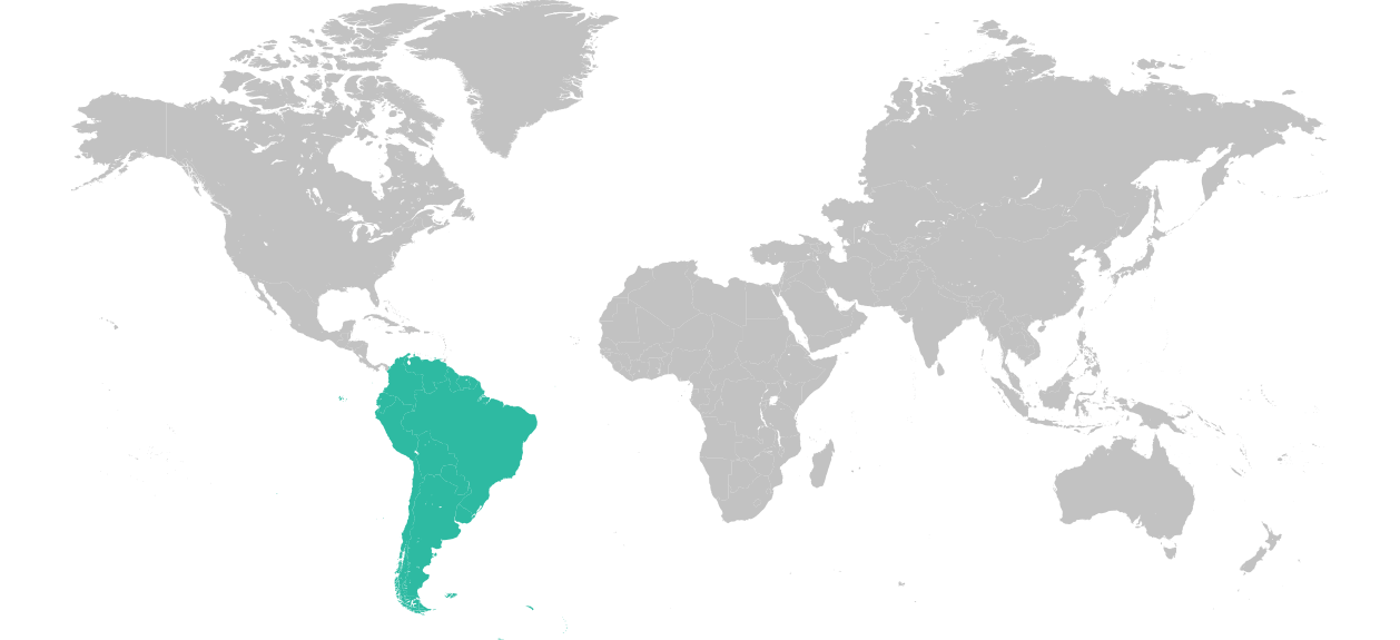 Map of South America
